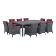 Dining Room Sets Modway Furniture Summon Canvas Red EEI-2333-GRY-RED-SET 889654134312 Bar and Dining Red Burgundy ruby Set of 2 Set of 3 Set of 4 Set Dining Canvas Red Red 