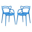 cream parsons chair Modway Furniture Dining Chairs Blue