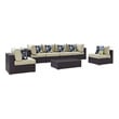 outdoor patio furniture at home Modway Furniture Sofa Sectionals Espresso Beige