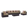 outdoor pillow seating Modway Furniture Sofa Sectionals Espresso Mocha
