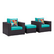 cheap outdoor chaise Modway Furniture Sofa Sectionals Espresso Turquoise