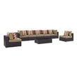 outdoor chairs lounge Modway Furniture Sofa Sectionals Espresso Mocha
