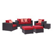 polywood outdoor sectional sofa Modway Furniture Sofa Sectionals Espresso Red