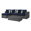 garden sofaset Modway Furniture Sofa Sectionals Canvas Navy