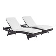 Modway Furniture Outdoor Lounge and Lounge Sets, White,snow, 