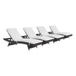 Modway Furniture Outdoor Lounge and Lounge Sets, White,snow, 