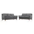 chaise sofa bed with storage Modway Furniture Sofas and Armchairs Gray