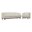 couch with sofa Modway Furniture Sofas and Armchairs Beige