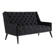 couches and sectionals Modway Furniture Sofas and Armchairs Black