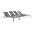 outdoor patio dining sets on sale Modway Furniture Daybeds and Lounges Silver Gray