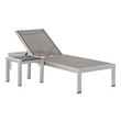 patio chairs & table Modway Furniture Daybeds and Lounges Silver Gray