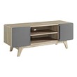 tv unit with dimensions Modway Furniture Decor Natural Gray