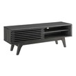 white tv stand console Modway Furniture Decor TV Stands-Entertainment Centers Charcoal
