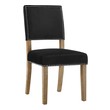 dining room with different chairs Modway Furniture Dining Chairs Black
