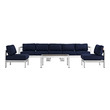 beige outdoor sofa Modway Furniture Sofa Sectionals Silver Navy