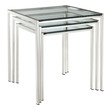 thin side table for couch Modway Furniture Tables Silver