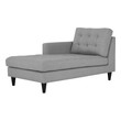 pull out sofa bed couch Modway Furniture Sofas and Armchairs Light Gray