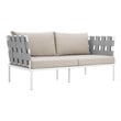 leather couch sets for sale Modway Furniture Sofa Sectionals White Beige