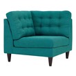right facing leather sectional Modway Furniture Living Room Sets Teal