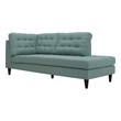 pull out couch black Modway Furniture Sofas and Armchairs Laguna
