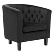 leather chairs for sitting room Modway Furniture Sofas and Armchairs Black