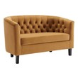 green chaise couch Modway Furniture Sofas and Armchairs Cognac