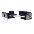 patio and outdoor furniture near me Modway Furniture Sofa Sectionals White Navy
