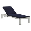 lounge sofas Modway Furniture Daybeds and Lounges Silver Navy