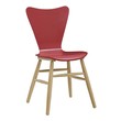 rustic wood kitchen table and chairs Modway Furniture Dining Chairs Red