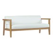 leather contemporary sofa Modway Furniture Daybeds and Lounges Natural White