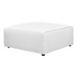 accent ottoman Modway Furniture Sofas and Armchairs White