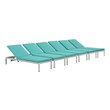 large outdoor sectional couch Modway Furniture Daybeds and Lounges Silver Turquoise