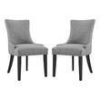 two dining chairs Modway Furniture Dining Chairs Light Gray