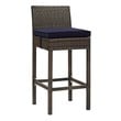 counter height barstools swivel Modway Furniture Bar and Dining Brown Navy