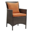 modern dinette sets for small spaces Modway Furniture Sofa Sectionals Brown Orange