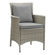 chair & table set Modway Furniture Bar and Dining Dining Room Chairs Light Gray Gray