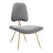 navy blue and gold accent chair Modway Furniture Lounge Chairs and Chaises Chairs Gray