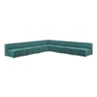 soft sectional sofa with chaise Modway Furniture Sofas and Armchairs Teal