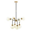 white glass chandelier Modway Furniture Ceiling Lamps