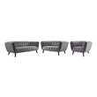 redding sectional sofa Modway Furniture Sofas and Armchairs Gray