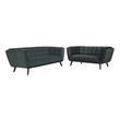 black modern sectional sofa Modway Furniture Sofas and Armchairs Green