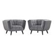 mid century modern chair Modway Furniture Sofas and Armchairs Gray