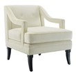 lounge chair with desk Modway Furniture Sofas and Armchairs Ivory