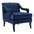 gold accent chairs with arms Modway Furniture Sofas and Armchairs Navy