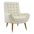 small grey accent chair Modway Furniture Lounge Chairs and Chaises Ivory