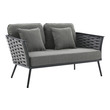 blue sectional living room Modway Furniture Sofa Sectionals Gray Charcoal