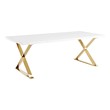 breakfast tables Modway Furniture Bar and Dining Tables White Gold