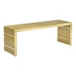 shoe bench with cushion and storage Modway Furniture Benches and Stools Gold