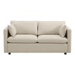 long leather couch with chaise Modway Furniture Sofas and Armchairs Sofas and Loveseat Beige