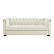 microfiber sectionals Modway Furniture Sofas and Armchairs Ivory